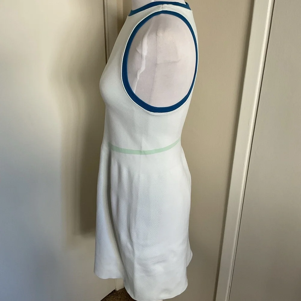 Sweaty Betty Interval Seamless Workout Minidress Sz M Navy Blue Sporty Tennis - Picture 4 of 6